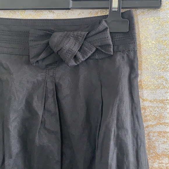 ELIE Taheri black A-line knee length skirt size 4 - Picture 3 of 9